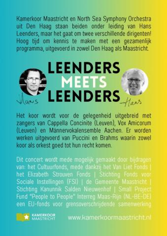 affiche Leenders meet Leenders